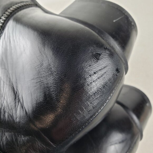 Spring Step Stockholm Booties Black Leather Ankle Zip Size 37 US Womens 6.5-7 - Picture 6 of 10